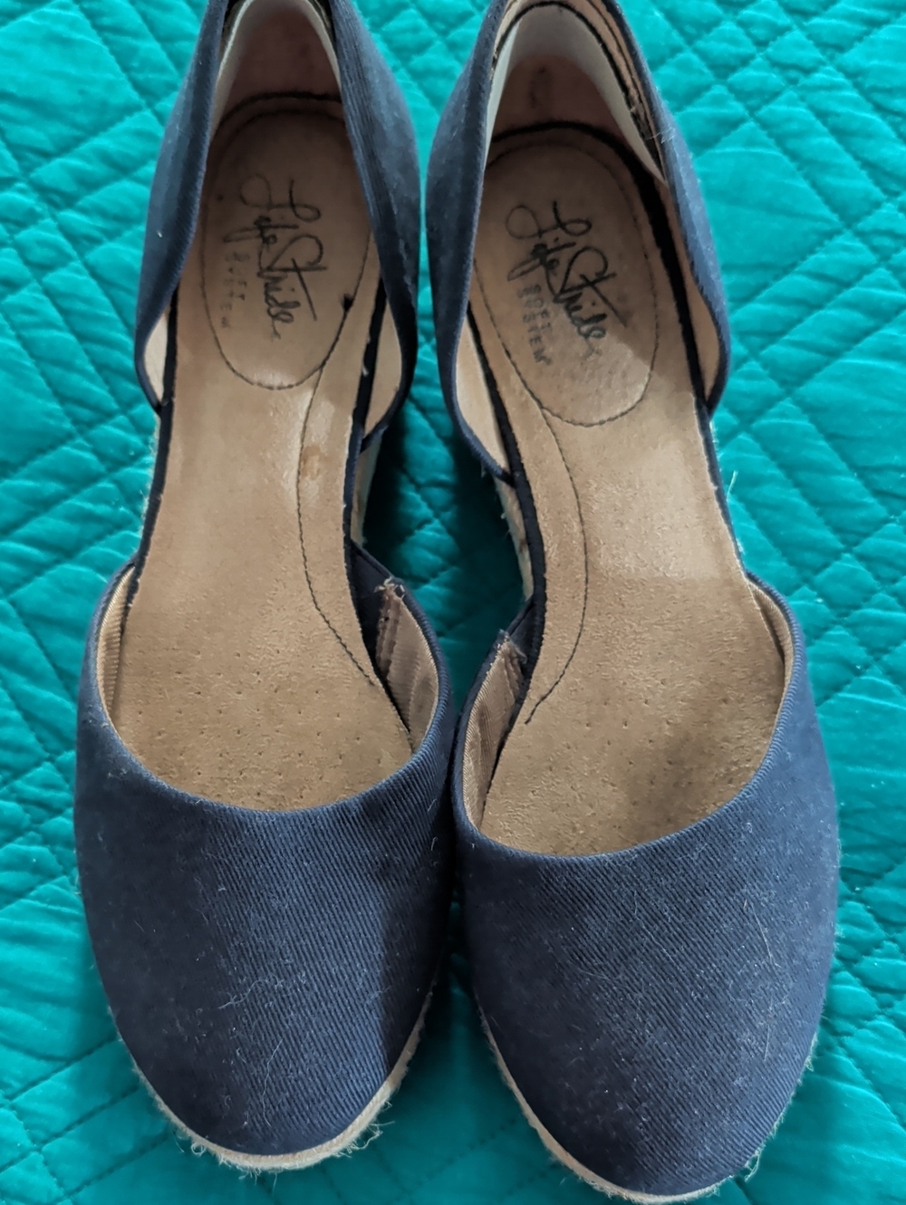 Life Stride Navy Blue Women's Flats